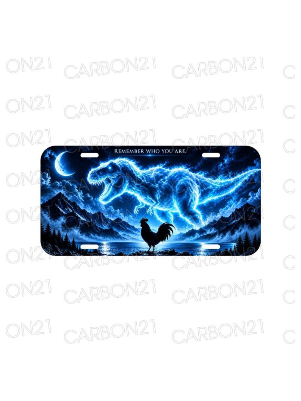 Remember Who You Are Chicken Dinosaur Aluminum License Plate CAR SUV Truck NEW